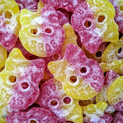 BUBS Skalle Sour Lemon Raspberry - Treasure Island Toys