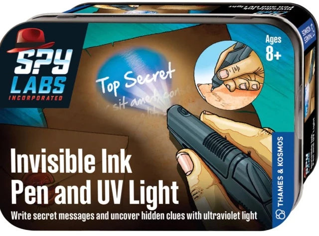 Thames & Kosmos Spy Labs Invisible Ink Pen and UV Light - Treasure Island Toys
