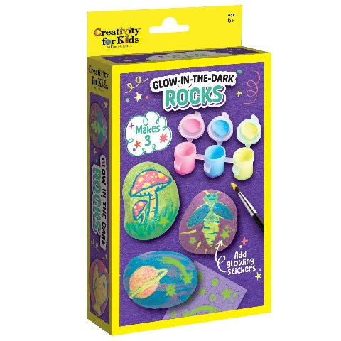 Creativity for Kids Mini Kit Glow in the Dark Rocks Treasure