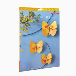 Studio Roof Yellow Butterflies, Set of 3 - Treasure Island Toys
