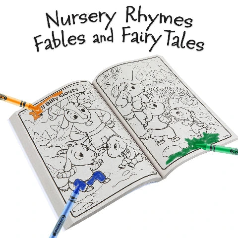 Crayola Colouring Book Big Book of Stories, 288 Pages - Treasure Island Toys