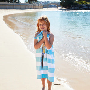 Dock & Bay Quick Dry Kids Towel, Tulum Blue - Treasure Island Toys
