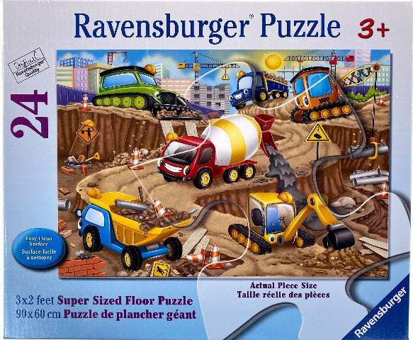 Ravensburger Floor Puzzle Construction Fun, 24 Piece - Treasure Island Toys