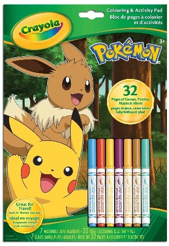 Crayola Colouring & Activity Pokemon - Treasure Island Toys