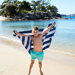 Dock & Bay Quick Dry Kids Towel, Whitsunday Blue - Treasure Island Toys