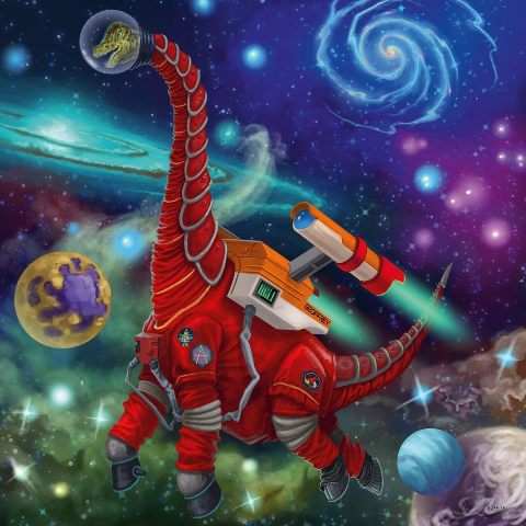 Ravensburger Puzzle 3 x 49 Piece, Dinosaurs in Space - Treasure Island Toys