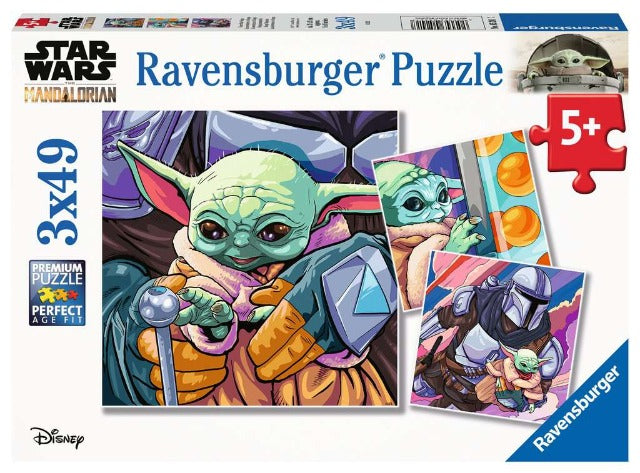 Ravensburger Puzzle 3 x 49 Piece, The Mandalorian Grogu Moments - Treasure Island Toys