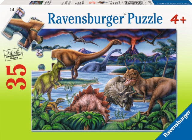 Ravensburger Puzzle 35 Piece, Dinosaur Playground - Treasure Island Toys