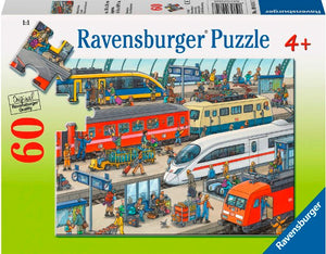 Ravensburger Puzzle 60 Piece, Railway Station - Treasure Island Toys