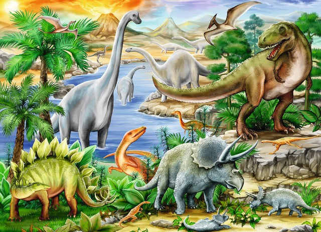 Ravensburger Puzzle 60 Piece, Prehistoric Life - Treasure Island Toys