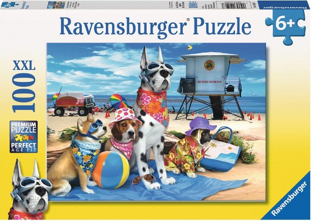 Ravensburger Puzzle 100 Piece, No Dogs on The Beach - Treasure Island Toys