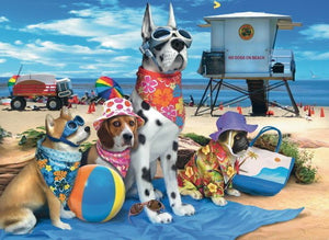 Ravensburger Puzzle 100 Piece, No Dogs on The Beach - Treasure Island Toys