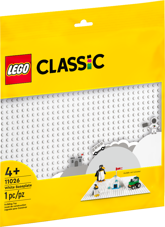 LEGO Classic Baseplate, White - Treasure Island Toys