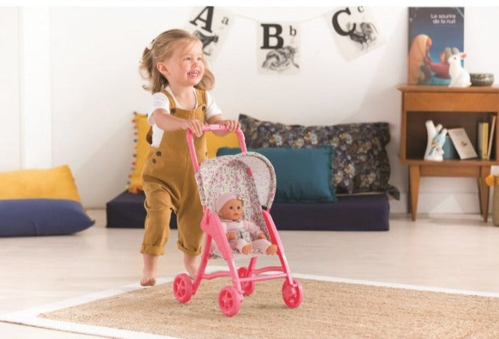 Corolle Doll Accessory - Mon Premier Stroller, Floral - Treasure Island Toys