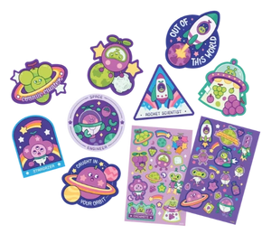 Ooly Scented Stickers Grape Galaxy - Treasure Island Toys
