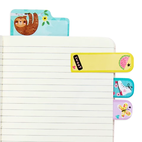 Side Notes Sticky Tab Note Pad - Color Write - OOLY