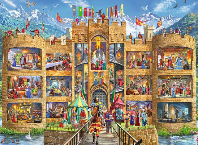 Ravensburger Puzzle 150 Pieces, Cutaway Castle - Treasure Island Toys