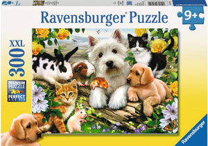 Ravensburger Puzzle 300 Piece, Happy Animal Buddies - Treasure Island Toys