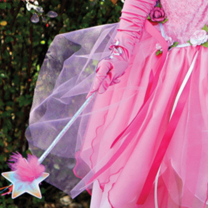 Great Pretenders Wand - Glitter Rainbow Multi/Fuchsia - Treasure Island Toys