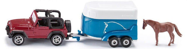 Siku Jeep with Horse Trailer - Treasure Island Toys
