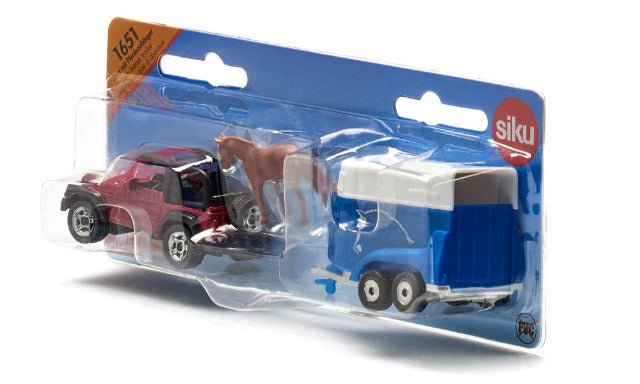 Siku Jeep with Horse Trailer - Treasure Island Toys