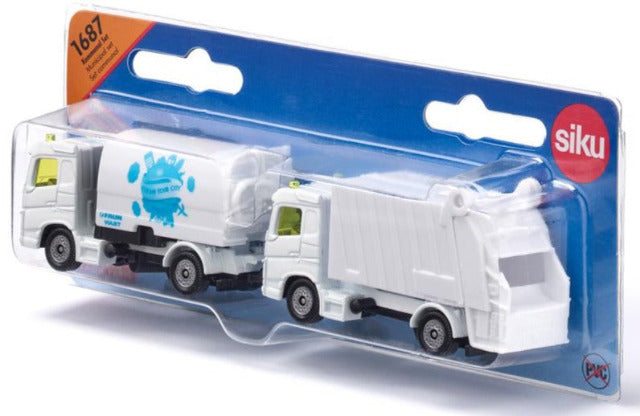 Siku Street Sweeper & Refuse Truck - Treasure Island Toys