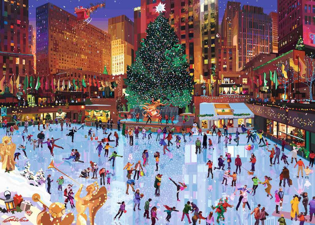 Ravensburger Puzzle 1000 Piece, Christmas Rockefeller Center Joy