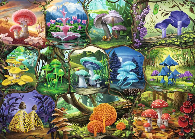 Ravensburger Puzzle 1000 Piece, Beautiful Mushrooms - Treasure Island Toys