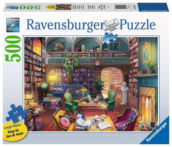 Ravensburger Puzzle 500 Piece, Dream Library - Treasure Island Toys