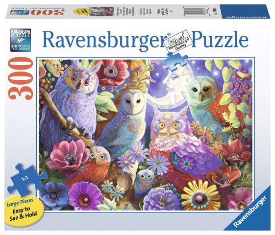 Ravensburger Puzzle 300 Piece, Night Owl Hoot - Treasure Island Toys