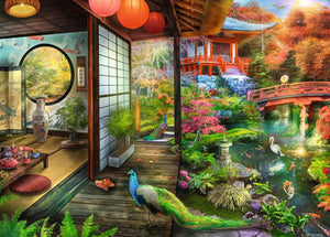 Ravensburger Puzzle 1000 Piece, Japanese Garden Teahouse - Treasure Island Toys