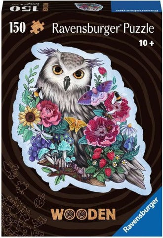 Ravensburger Puzzle Wooden 150 Piece, Mysterious Owl - Treasure Island Toys