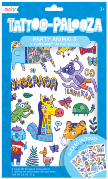 Ooly Tattoo-Palooza Party Animals - Treasure Island Toys