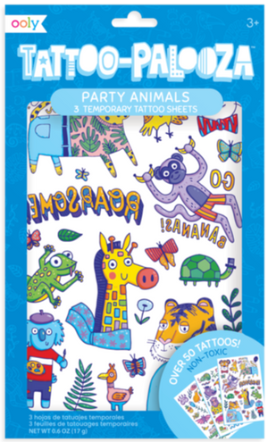 Ooly Tattoo-Palooza Party Animals - Treasure Island Toys