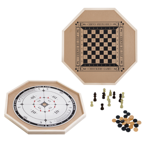 Rustik Crokinole 2 Games in 1 - Treasure Island Toys