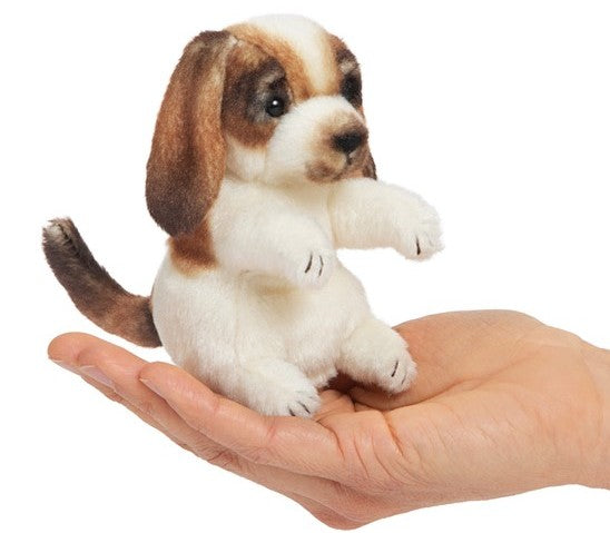 Folkmanis Finger Puppet - Dog - Treasure Island Toys