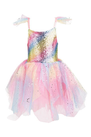 Great Pretenders Dress - Rainbow Fairy with Wings, Size 5-6 - Treasure Island Toys