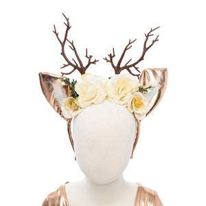 Great Pretenders Dress - Woodland Deer with Headpiece, Size 3-4 - Treasure Island Toys
