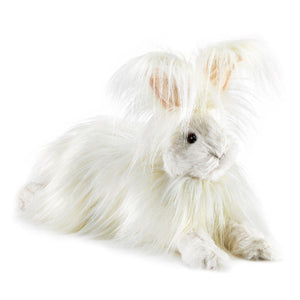 Folkmanis Puppet - Angora Rabbit - Treasure Island Toys