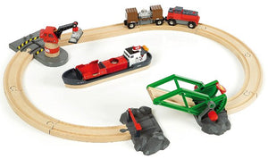 Brio Trains Set - Cargo Harbour - Treasure Island Toys