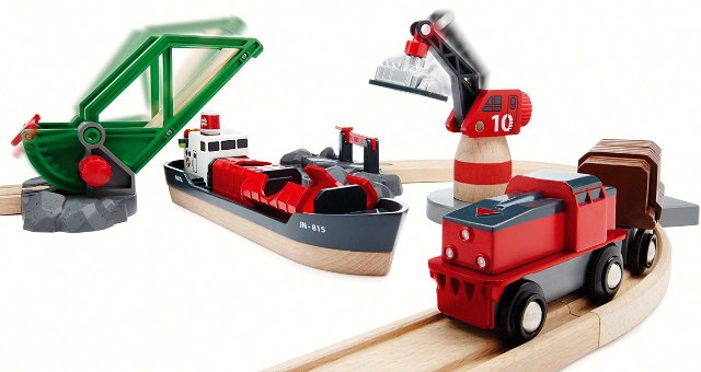Brio Trains Set - Cargo Harbour - Treasure Island Toys
