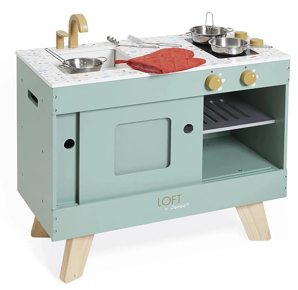 Janod Pretend  Loft Kitchen - Treasure Island Toys