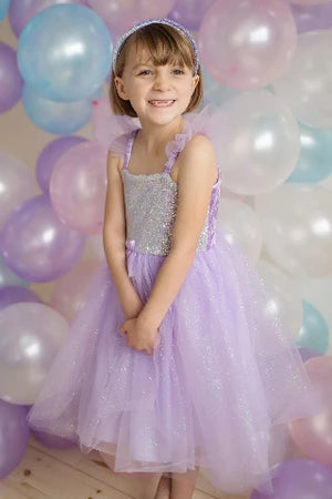 Great Pretenders Dress - Sequins Princess Lilac, Size 3-4 - Treasure Island Toys