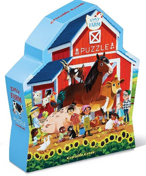 Crocodile Creek Day at the Farm Puzzle, 48 Piece - Treasure Island Toys