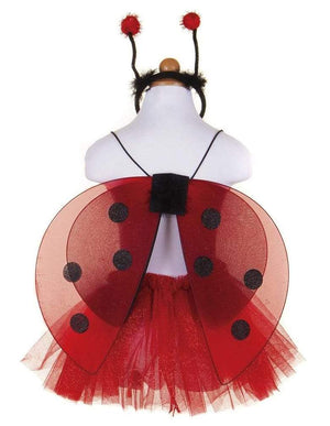 Great Pretenders Tutu - Glitter Ladybug with Wings & Headband - Treasure Island Toys