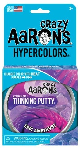 Aaron's Thinking Putty World Hypercolor - Epic Amethyst - Treasure Island Toys