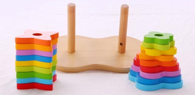 Hape Toddler Double Rainbow Stacker - Treasure Island Toys