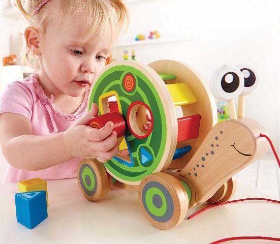 Hape Toddler Walk-A-Long Snail - Treasure Island Toys