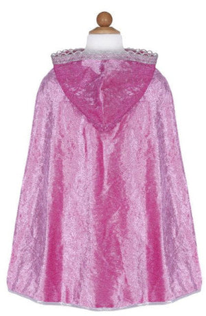 Great Pretenders Cape - Diamond Sparkle Hot Pink, Size 5-7 - Treasure Island Toys