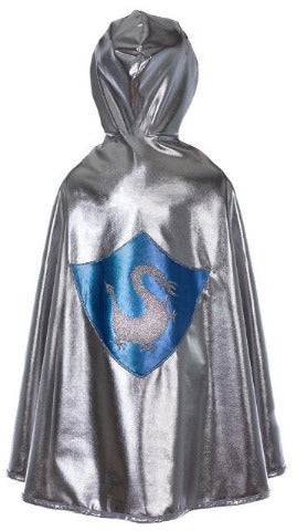 Great Pretenders Cape - Reversible Dragon Multi/Knight - Treasure Island Toys